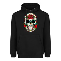 Black mexican day of the dead Heavyweight Hoodie - texasbilliewilder
