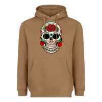Toasted Coconut mexican day of the dead Heavyweight Hoodie - texasbilliewilder