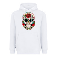 White mexican day of the dead Heavyweight Hoodie - texasbilliewilder