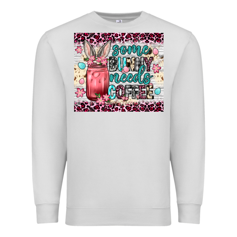 Some Bunny Needs Coffee 20oz Tumbler Premium Sweatshirt by Neo Western | Teevron
