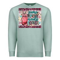 Seafoam Some bunny needs coffee 20oz tumbler Premium Sweatshirt - Neo Western