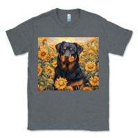 Charcoal Heather rotweiler Classic Tee - Unal Design