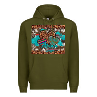 Army Green hearts mama Premium Hoodie - Artiststas