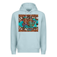 Blue Mist hearts mama Premium Hoodie - Artiststas