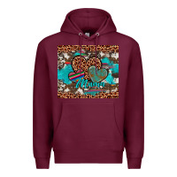 Burgundy hearts mama Premium Hoodie - Artiststas