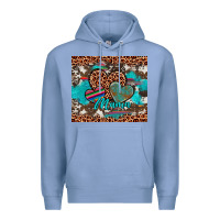 Colony Blue hearts mama Premium Hoodie - Artiststas