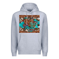 Heather Grey hearts mama Premium Hoodie - Artiststas