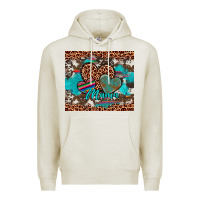 Oatmeal Heather hearts mama Premium Hoodie - Artiststas