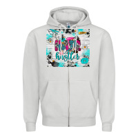 Dove Grey hair hustler Zipper Hoodie - RanaPortraitStore