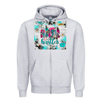Heather Grey hair hustler Zipper Hoodie - RanaPortraitStore