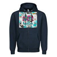 Navy hair hustler Zipper Hoodie - RanaPortraitStore