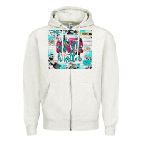 Oatmeal Heather hair hustler Zipper Hoodie - RanaPortraitStore