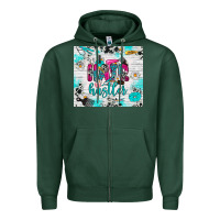 Sports Green hair hustler Zipper Hoodie - RanaPortraitStore