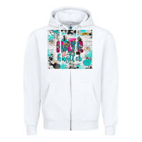 White hair hustler Zipper Hoodie - RanaPortraitStore