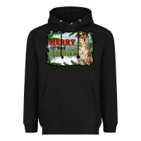 Black merry and bright shiba inu Heavyweight Hoodie - RanaPortraitStore