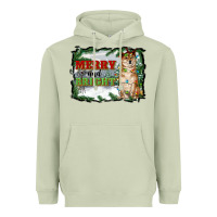 Matcha merry and bright shiba inu Heavyweight Hoodie - RanaPortraitStore