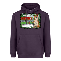 Plum merry and bright shiba inu Heavyweight Hoodie - RanaPortraitStore