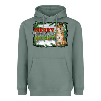 Sage merry and bright shiba inu Heavyweight Hoodie - RanaPortraitStore