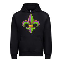 Black mardi gras fleur de lis leopard Urban Hoodie - Jasminsmagicworld