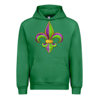 Emerald mardi gras fleur de lis leopard Urban Hoodie - Jasminsmagicworld