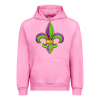 Fuchsia Pink mardi gras fleur de lis leopard Urban Hoodie - Jasminsmagicworld
