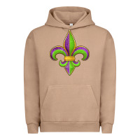 Pigment Burro mardi gras fleur de lis leopard Urban Hoodie - Jasminsmagicworld