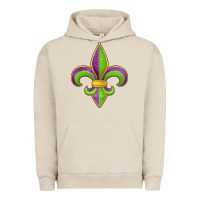 Mardi Gras Fleur De Lis Leopard Urban Hoodie | Teevron