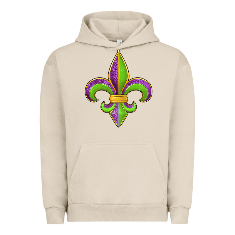 Mardi Gras Fleur De Lis Leopard Urban Hoodie by Jasminsmagicworld | Teevron