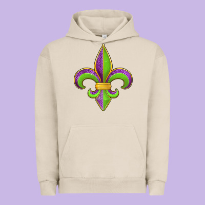 Mardi Gras Fleur De Lis Leopard Urban Hoodie Designed By Jasminsmagicworld