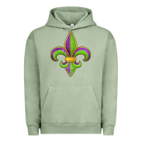 Pigment Oil Green mardi gras fleur de lis leopard Urban Hoodie - Jasminsmagicworld