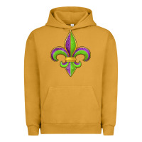 Pigment Peanut Butter mardi gras fleur de lis leopard Urban Hoodie - Jasminsmagicworld