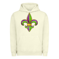 Pigment Pistachio mardi gras fleur de lis leopard Urban Hoodie - Jasminsmagicworld