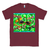 Burgundy sunglasses Classic Tee - BarkalooDesign