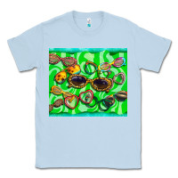 Dusty Blue sunglasses Classic Tee - BarkalooDesign