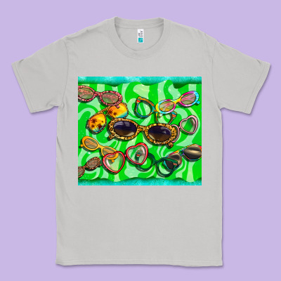 Sunglasses Classic Tee Designed By Barkaloodesign