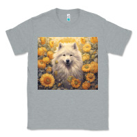 Heather Grey samoyed Classic Tee - Unal Design
