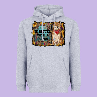 Life Is Better With A Shiba Heavyweight Hoodie Designed By Ranaportraitstore