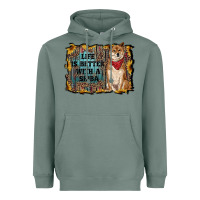 Sage life is better with a shiba Heavyweight Hoodie - RanaPortraitStore