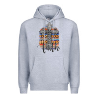 Heather Grey western faith Premium Hoodie - AdoDesignShop