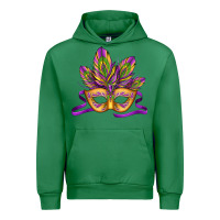 Emerald mardi gras carnival mask Urban Hoodie - Jasminsmagicworld