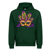Forest Green mardi gras carnival mask Urban Hoodie - Jasminsmagicworld