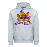 Heather Grey mardi gras carnival mask Urban Hoodie - Jasminsmagicworld