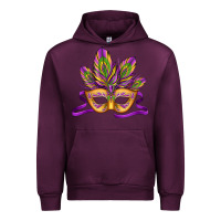 Mauve Wine mardi gras carnival mask Urban Hoodie - Jasminsmagicworld
