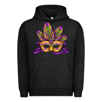 Pigment Black mardi gras carnival mask Urban Hoodie - Jasminsmagicworld