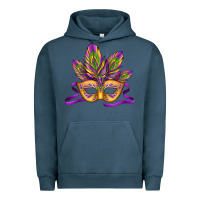 Pigment Midnight Navy mardi gras carnival mask Urban Hoodie - Jasminsmagicworld