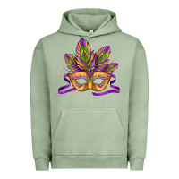 Pigment Oil Green mardi gras carnival mask Urban Hoodie - Jasminsmagicworld