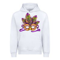 White mardi gras carnival mask Urban Hoodie - Jasminsmagicworld