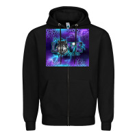 Black for the love of the wolves Zipper Hoodie - RanaPortraitStore