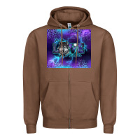 Chestnut for the love of the wolves Zipper Hoodie - RanaPortraitStore