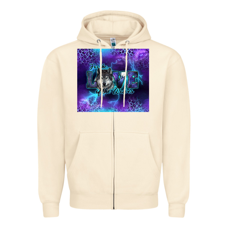 For The Love Of The Wolves Zipper Hoodie by RanaPortraitStore | Teevron